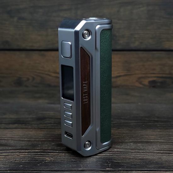 Мод Lost Vape Thelema Solo Stainless Steel/Mineral Green 100W (Сталь/Зеленый) | оригинал